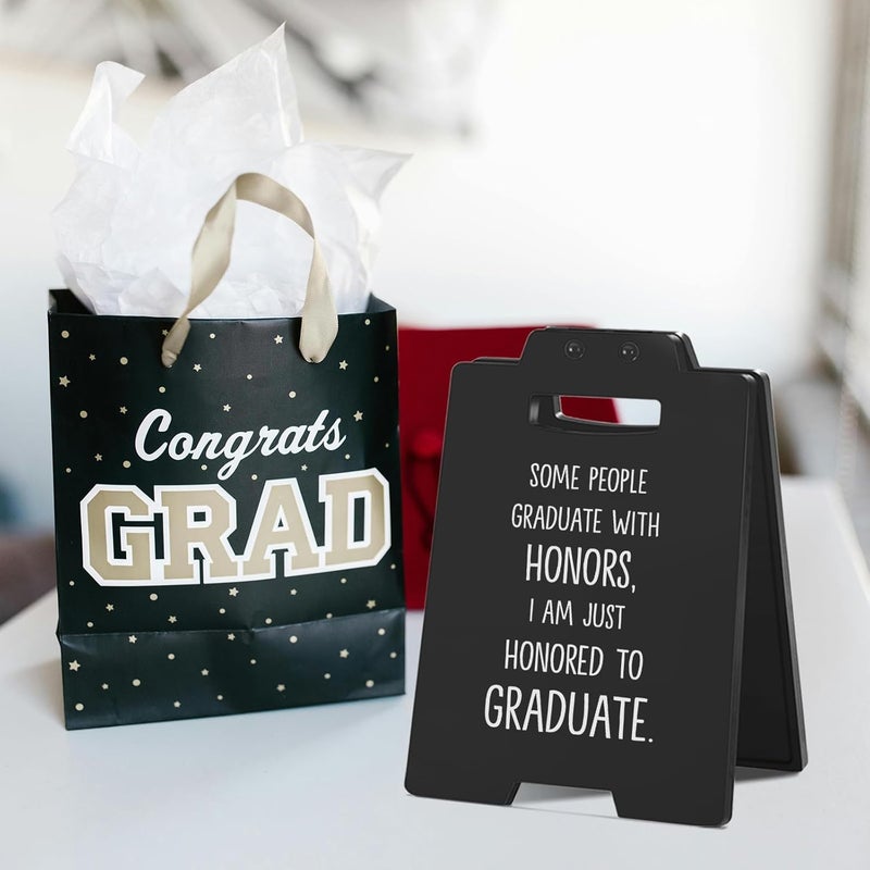 MAMAGIFTREE Funny Graduation Gifts for Friends, Congratulations Gift for Her, Him College Graduates - Sarcastic Graduation Sign - Ideal for Graduation Party Decor - Image 4